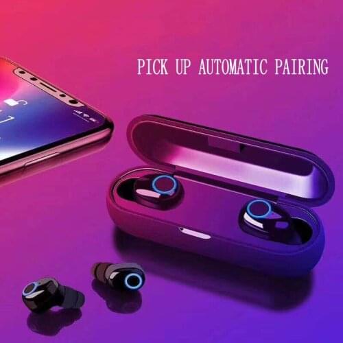 Q10 True Wireless Bluetooth 5.0 Earbuds TWS Wireless Headphones with mic Waterproof Touch Sport Earphone gamning headset popstoc