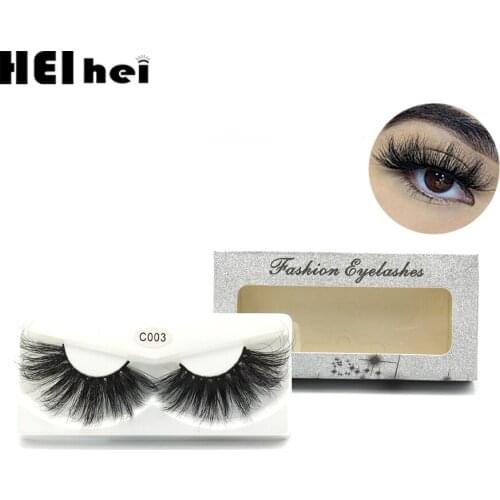 HEIHEI 1PC Mink Lashes 5D False Eyelashes Long Lasting Mink Eyelashes Dramatic Thick Volume Lashes Eyelash Extension Makeup