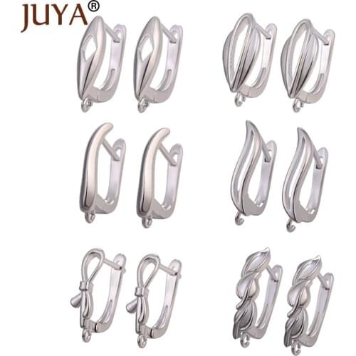 JUYA DIY Earring Knot-bows Hooks For Jewerly Making Woman Earrings Handmade Accessories High Quality Copper Metal