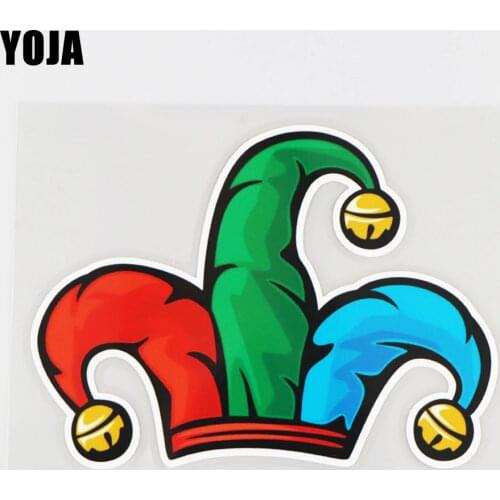 YOJA 13.7X10CM Modern Craetive Car Sticker Cartoon Lovely Hat Waterproof Vinyl Decal 19A-0189