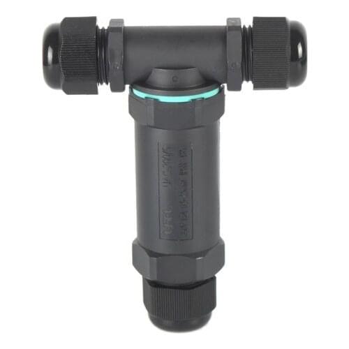 UAC200 3/5 PIN series Waterproof connector T Straight Shape Outdoor Lighting Connector