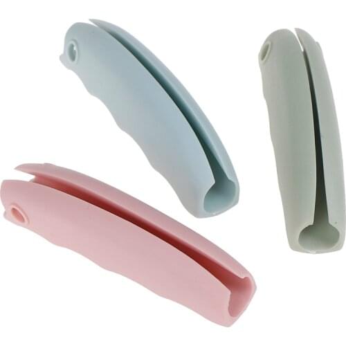 Comfortable Grip Protect Hand Tool Silicone Portable Vegetable Device Labor Saving Shopping Bag Carry Holder with keyhole Handle