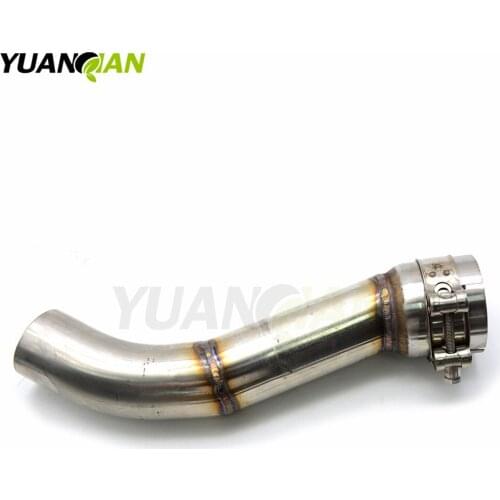 Motorcycle Exhaust Muffler Mid Connect Refit Motorbike Middle Pipe Exhaust Case for yanaha FZ1 2009 2010 2011 2012 2013 2014
