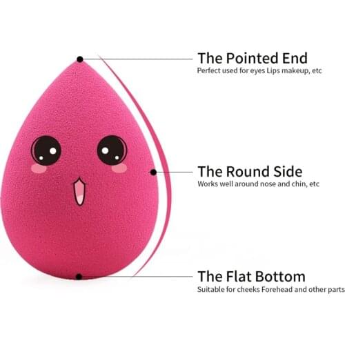 Y1UF 5pcs/set Water Droplet Shaped Makeup Sponge Foundation BBCream Make-up Sponge