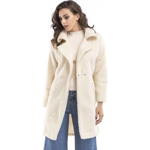 Winter Long Coat Womens Plush Coat
