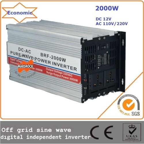 2000w 12/24Vdc 110/220Vac 50/60Hz off grid sine wave inverter, digital independent inverter with high quality,economic price