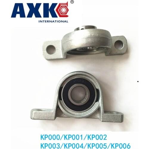 Axp Free Shipping 2pcs Kp000/kp001/kp002/kp003/kp004/kp005/kp006 Pillow Block Ball Bearing Zinc Alloy Miniature Bearings