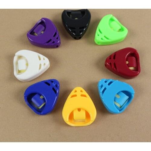 Guitar Pick Holder Case Plastic Plectrum Case Guitar Pick Storage Boxes for 1-3 Pieces Guitar Picks