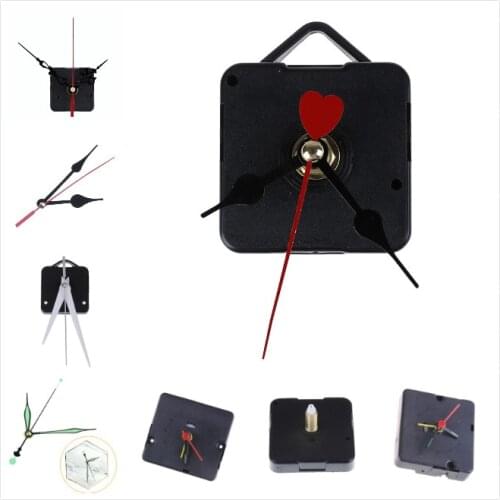 7Styles Black DIY Quartz Watch Wall Clock Movement Classic Hanging Clock Mechanism Parts Quartz Wall Clock Movement