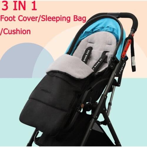 Baby Sleeping Bag Fleece Stroller Sleeping Bag Spring Winter Warm Sleepsacks Robe Infant Thick Warm Envelopes Pacifier Gift