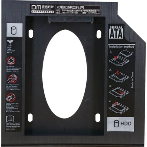 DM DW95 SSD Adapters 95mm Plastic SATA 3.0 Hard Disk Drive Box Enclosure For Laptop CD-ROM