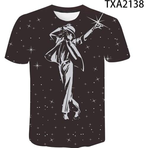 Street Dance 3D Printed T Shirts Popular Singer Dance Michael Jackson T-shirt Men Women Children Boy Girl Kids Cool Tops Tees