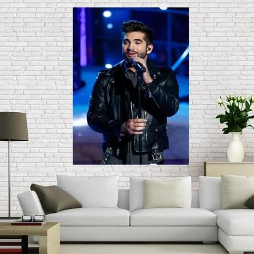 Hot Sell Custom Kendji Girac Canvas Painting Poster Home Decor Cloth Fabric Wall Art Poster for Living Room