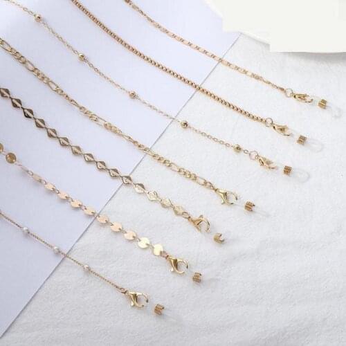 Hot Chic Womens Eyeglass Chains Sunglasses Reading Beaded Glasses Chain Eyewears Cord Holder Necklace Strap Rope Collares
