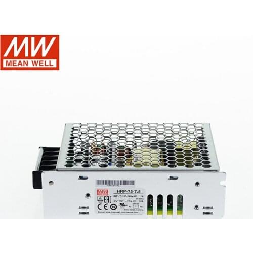 MEAN WELL HRP-75-7.5 75W 7.5V Switching Power Supply 110V/220V AC to 7.5V DC 10A 75W Meanwell Transformer SMPS with PFC function