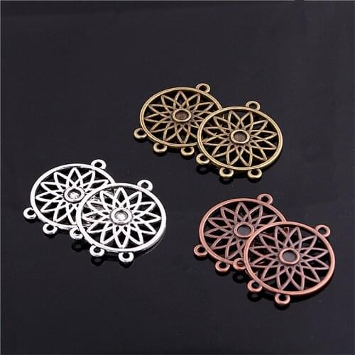 Sweet Bell 20pcs 27*34mm Vintage Dream Catcher Charms for Jewelry Making Diy Metal Alloy Dream Catcher Pendant Charms 14B1678