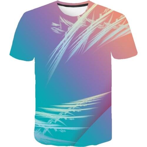 Gradient Color t shirt Men 2021 New Summer Fashion Casual Minimalist Style t-shirts With Short Sleeves Clothes For Teenagers