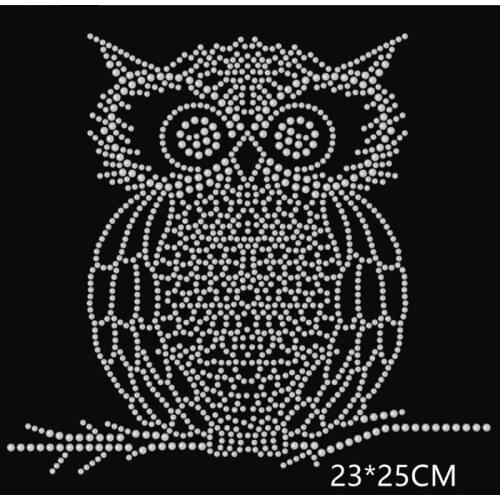 Lovely Bird iron on applique patches hot fix rhinestone transfer motifs designs iron on transfer fixing rhinestones for shirt