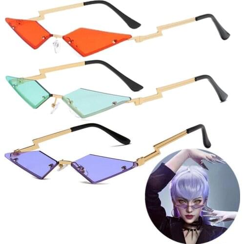 Cosplay Game LOL KDA The Baddest Evelynn Glasses Fashion New Eyewear Sunglasses Props Unisex Halloween Accessories Glasses