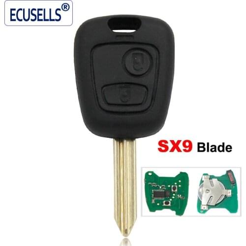 2 Button 433MHz Keyless Remote Key Fob ID46 Chip for Peugeot Partner Expert Boxer SX9 Blade