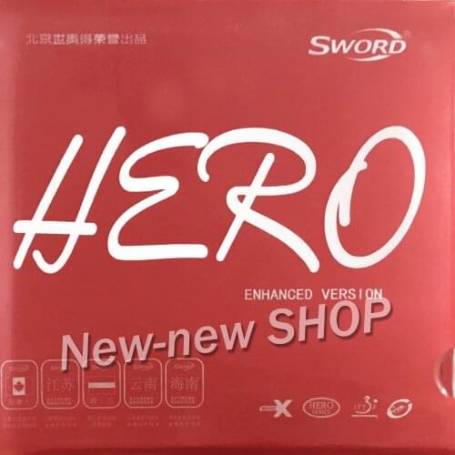 Sword Hero New Enhanced Version Pips-In Table Tennis Ping Pong Rubber with Sponge