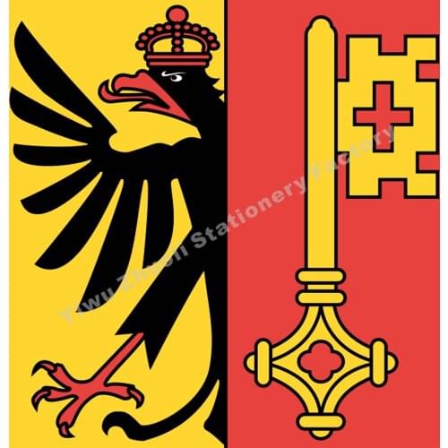 Switzerland Geneva Flag 120X120cm (4x4FT) 120g 100D Polyester Double Stitched High Quality Banner Free Shipping