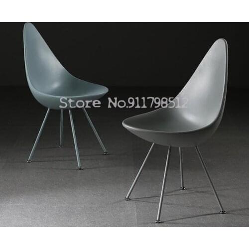 Water drop chair Nordic creative dining chair backrest home leisure chair simple makeup chair computer chair modern negotiation