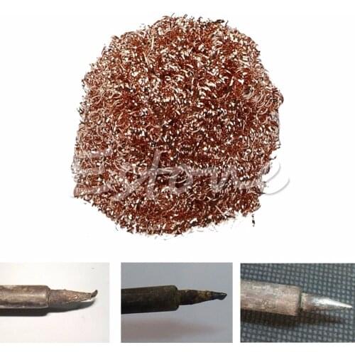 Welding Soldering Solder Iron Tip Cleaner Cleaning Steel Wire Sponge Balls
