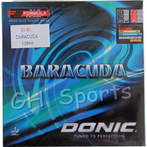 Donic Baracuda Pips-inTable Tennis Rubber Ping Pong Pimples in With Sponge Tenis De Mesa