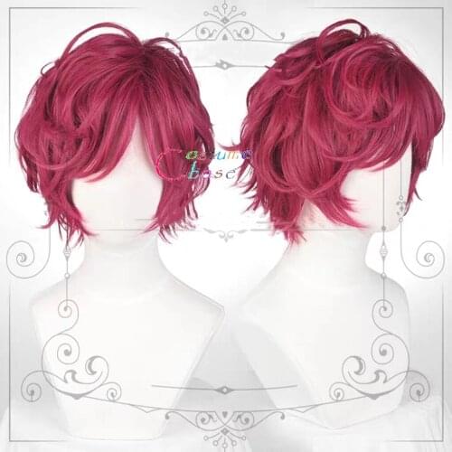 Chloe Promise of Wizard Nero Wig Heat Resistant Synthetic Halloween Party Cosplay Short Red Hair + Free Wig Cap