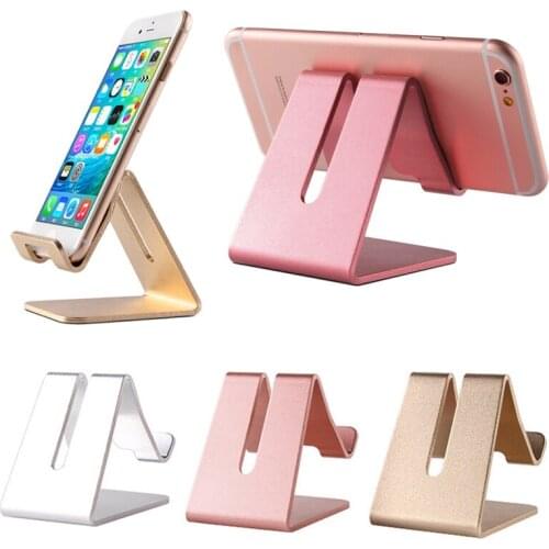 Universal Metal Phone Holder Moblie Phone Support For IPhone Xiaomi Samsung Huawei Tablet Holder Desk Cell Phone Holder Stand