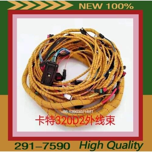 CAT320D E320D 2917590 291-7590 Excavator Cab External Wiring Harness For Caterpillar Main Harness