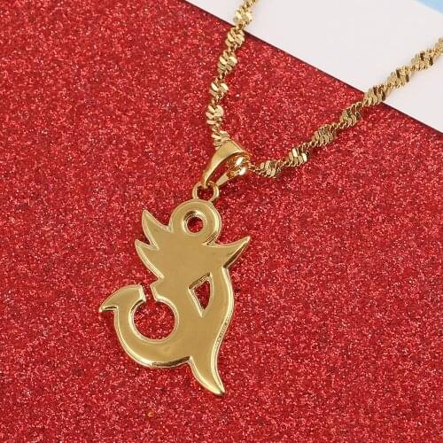 Yoga Charm Necklace Pendant for Women Girl Indian Hindoo OHM Hindu Buddhist AUM OM India Religion