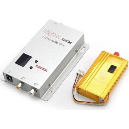 1.2G 1.5W Wireless AV Transmitter Audio/Video Receiver transceiver