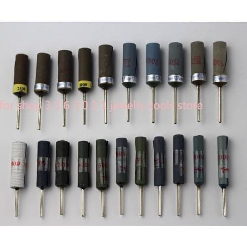 Free Shipping Sandpaper Polishing Burs Stick Roll Dental Manicure Craft Polishing Tool 10 pcs 2.35mm 180-5000 Grit