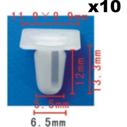 10 Pieces Door Sill Plate Side Moulding Clip for BMW E21 E30 E36 OE 51471840960