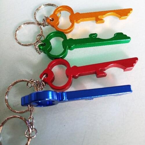 300pcs/lot Fast Shipping Key Shaped Bottle Opener Keychain,Anodized Aluminum Beer Bottle Opener Free Laser Logo