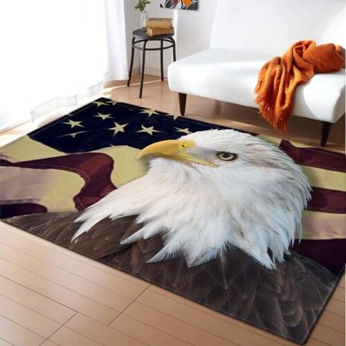 3D Horse Printed Corridor Carpet Bedside Rugs Flannel Anti-slip Kids Play Mat Home Decor Area Rug Carpets for Living Room