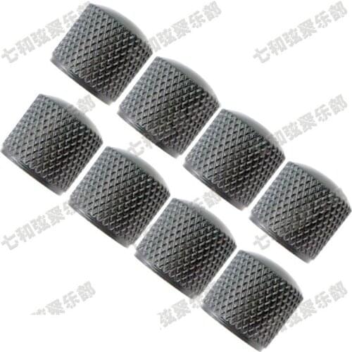 8 Pcs Black Metal Dome Tone Tunning Knobs Volume Control Buttons for Electric Guitar Bass.Diameter 20mm (TXND-BK-8)