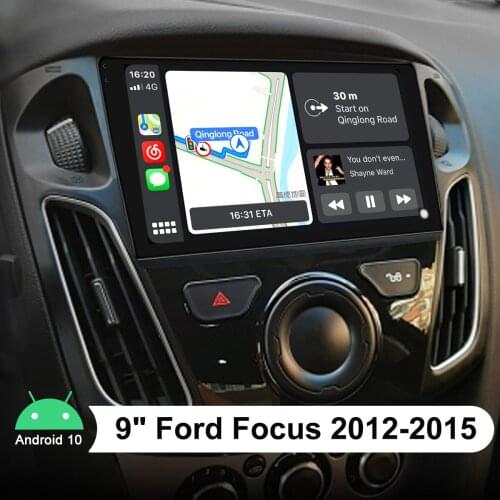 9 Inch Octa Core Car Radio Stereo Android 10.0 Support WiFi/Bluetooth/Carplay/GPS Naviagtion For Ford Focus 2012-2015
