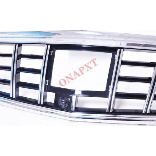 Car Plastic Front Bumper Grill Mesh Racing Middle Grill Center to Maybach Vertical Bar 2016-2020 For Mercedes-Benz E-class W213