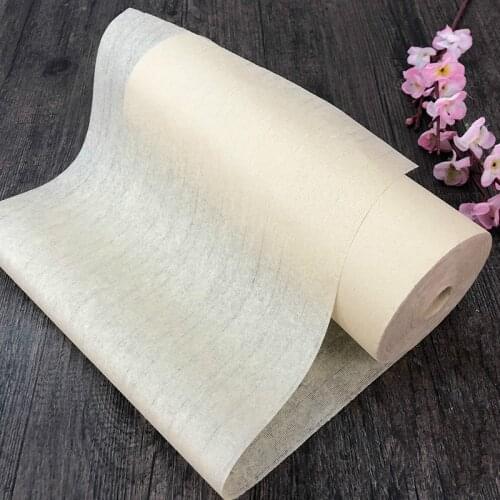 20m 50m 100m Rolling Xuan Paper Chinese Calligraphy Painting Paper Half-Ripe Xuan Papers Ultra-thin and Transparent Rice Papers