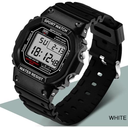 SANDA Men Sports Watches Fashion Chronograph Mens 30M Waterproof LED Digital WristWatch Man Military Clock Relogio Masculino