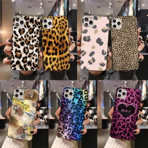Sexy Leopard Print Woman Charm Phone Case For iphone 12 11 Pro Max Mini XS Max 8 7 6 6S Plus X 5S SE 2020 XR cover