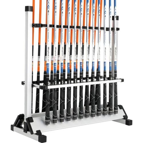 Aluminum Alloy Fishing Rod Rack Holder Stand Fishing Rods Pole Holder Stand Organizer Rack Capacity 12pcs Fishing Rod Tools