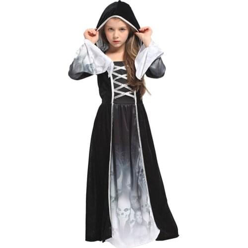Halloween Party Skull Skeleton Costumes Kids Child Scary Costume for Girls Cosplay Clothes