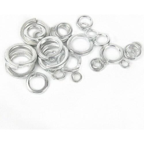 GB93 White Zinc Plated Shells Pad Spring Lock Washer Elastic Gasket M2 M2.5 M3 M3.5 M4 M5 M6 M8