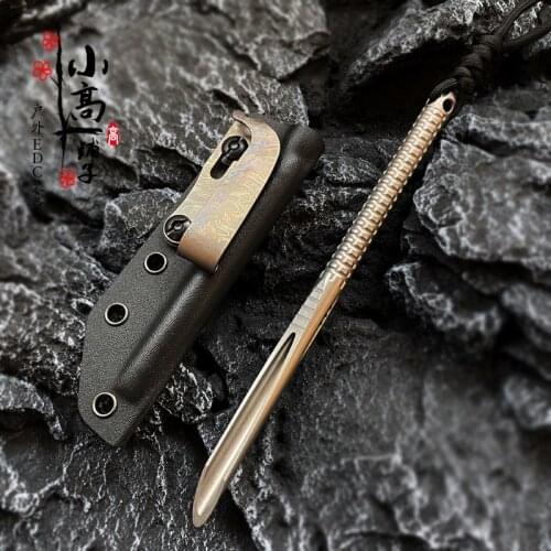 Titanium alloy EDC Crowbar tools Hand Outdoor Camping Gear EDC Multifunction Tools