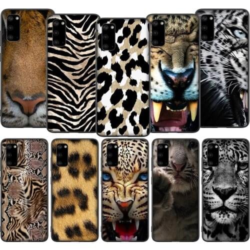 T67 Fashion Tiger Leopard Pattern Case for Samsung A01 A10 A11 A20 A20E A21 A30 A40 A41 A50 A51 A60 A70 A71 A81 A91 M10 M20 M30
