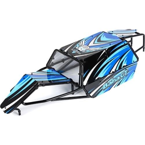 Plastic Car Shell with Metal GT Roll Cage Kit for 1/5 Hpi Rovan Km Rofun Baja Rc Car Parts